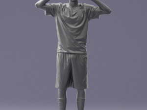 soccer player 1114-10 3d print ready 3D Print Model