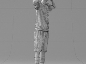 soccer player 1114-10 3d print ready 3D Print Model