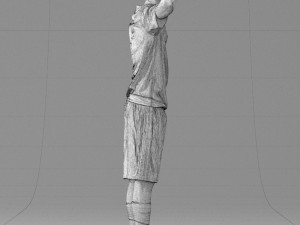 soccer player 1114-10 3d print ready 3D Print Model