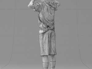 soccer player 1114-10 3d print ready 3D Print Model