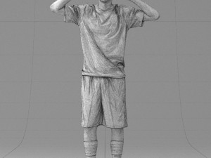 soccer player 1114-10 3d print ready 3D Print Model