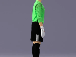 000318 Soccer Goalkeeper with Ball 1114 3dp 3D Print Model