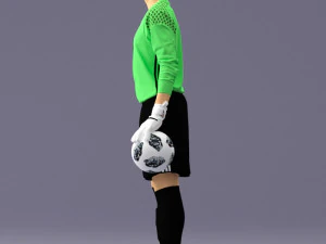 000318 Soccer Goalkeeper with Ball 1114 3dp 3D Print Model