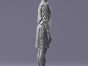 000318 Soccer Goalkeeper with Ball 1114 3dp 3D Print Model