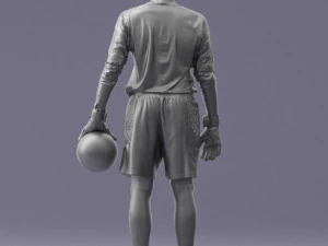 000318 Soccer Goalkeeper with Ball 1114 3dp 3D Print Model
