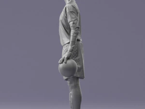 000318 Soccer Goalkeeper with Ball 1114 3dp 3D Print Model