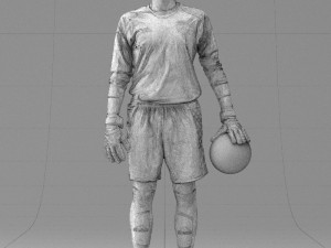 soccer player 1114-11 3d print ready 3D printmodel