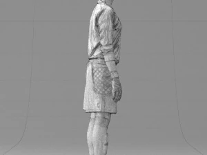 000318 Soccer Goalkeeper with Ball 1114 3dp 3D Print Model