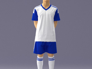 soccer player 1114-12 3d print ready 3D Print Model