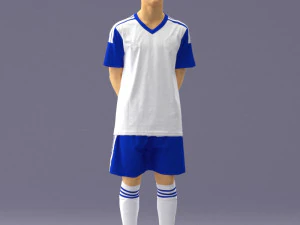 000319 Young Male Soccer Player Standing 1114 3dp 3D Print Model
