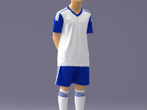000319 Young Male Soccer Player Standing 1114 3dp 3D Print Model