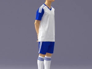 000319 Young Male Soccer Player Standing 1114 3dp 3D Print Model