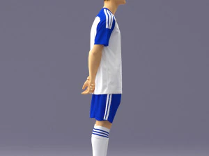 000319 Young Male Soccer Player Standing 1114 3dp 3D Print Model