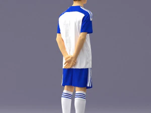 000319 Young Male Soccer Player Standing 1114 3dp 3D Print Model