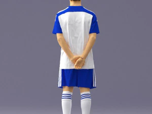 000319 Young Male Soccer Player Standing 1114 3dp 3D Print Model
