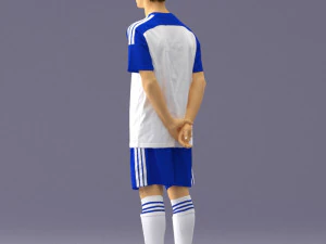 000319 Young Male Soccer Player Standing 1114 3dp 3D Print Model