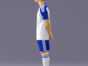 000319 Young Male Soccer Player Standing 1114 3dp 3D Print Model