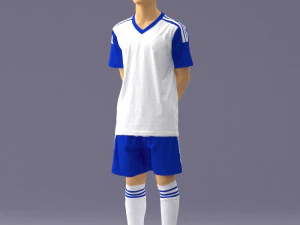 000319 Young Male Soccer Player Standing 1114 3dp 3D Print Model