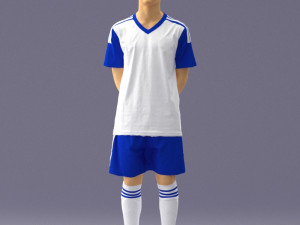 soccer player 1114-12 3d print ready 3D printmodel