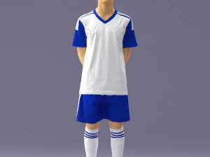 000319 Young Male Soccer Player Standing 1114 3dp 3D Print Model