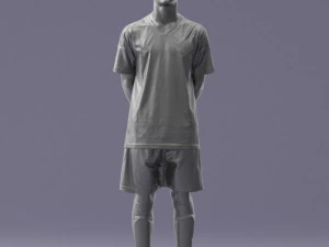 000319 Young Male Soccer Player Standing 1114 3dp 3D Print Model