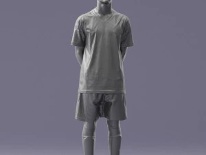 000319 Young Male Soccer Player Standing 1114 3dp 3D Print Model
