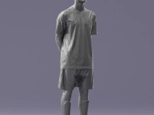 000319 Young Male Soccer Player Standing 1114 3dp 3D Print Model