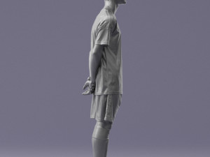 soccer player 1114-12 3d print ready 3D printmodel