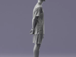 000319 Young Male Soccer Player Standing 1114 3dp 3D Print Model