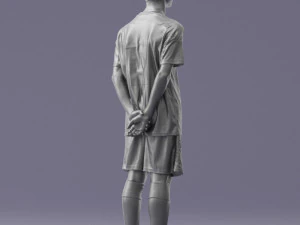 000319 Young Male Soccer Player Standing 1114 3dp 3D Print Model