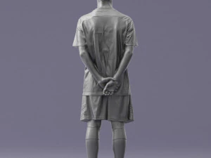 000319 Young Male Soccer Player Standing 1114 3dp 3D Print Model