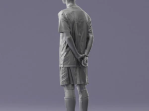 000319 Young Male Soccer Player Standing 1114 3dp 3D Print Model