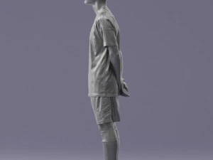 000319 Young Male Soccer Player Standing 1114 3dp 3D Print Model