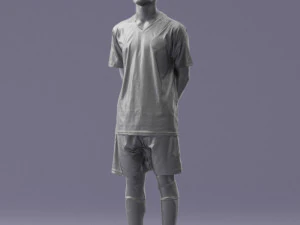 000319 Young Male Soccer Player Standing 1114 3dp 3D Print Model