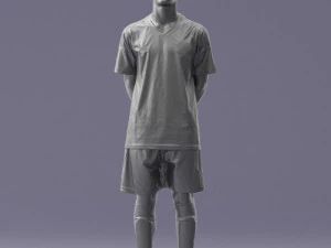 000319 Young Male Soccer Player Standing 1114 3dp 3D Print Model