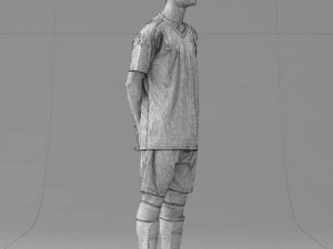 000319 Young Male Soccer Player Standing 1114 3dp 3D Print Model