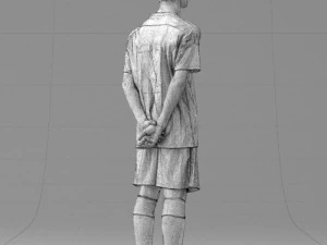 000319 Young Male Soccer Player Standing 1114 3dp 3D Print Model