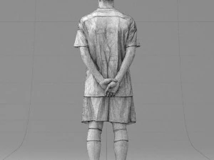 000319 Young Male Soccer Player Standing 1114 3dp 3D Print Model