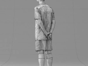 000319 Young Male Soccer Player Standing 1114 3dp 3D Print Model