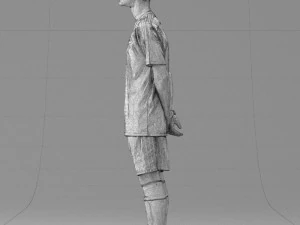000319 Young Male Soccer Player Standing 1114 3dp 3D Print Model