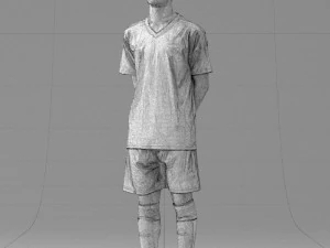 000319 Young Male Soccer Player Standing 1114 3dp 3D Print Model