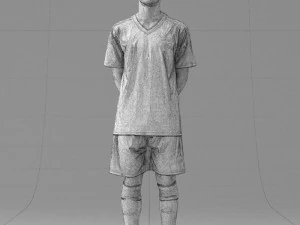 000319 Young Male Soccer Player Standing 1114 3dp 3D Print Model
