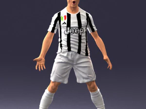 soccer player 1123 3d print ready 3D Print Model