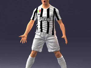 soccer player 1123 3d print ready 3D Print Model