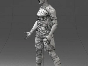 soccer player 1123 3d print ready 3D Print Model