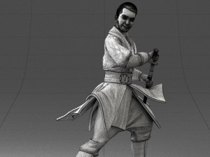 jedi man cosplay 0820 3D 모델