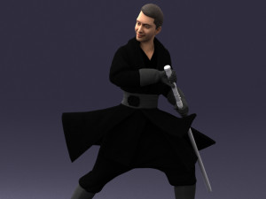 000173 Martial Arts Warrior Character 0820 3dp 3D Принт Модель