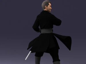 000173 Martial Arts Warrior Character 0820 3dp 3D Print Model