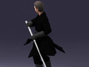 000173 Martial Arts Warrior Character 0820 3dp 3D Print Model