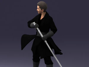 000173 Martial Arts Warrior Character 0820 3dp 3D Print Model
